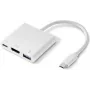 Hub de interface Renkforce RF-4366444 USB 3.2 Gen 1 (3.1 Gen 1) Type-C branco (RF-4366444)