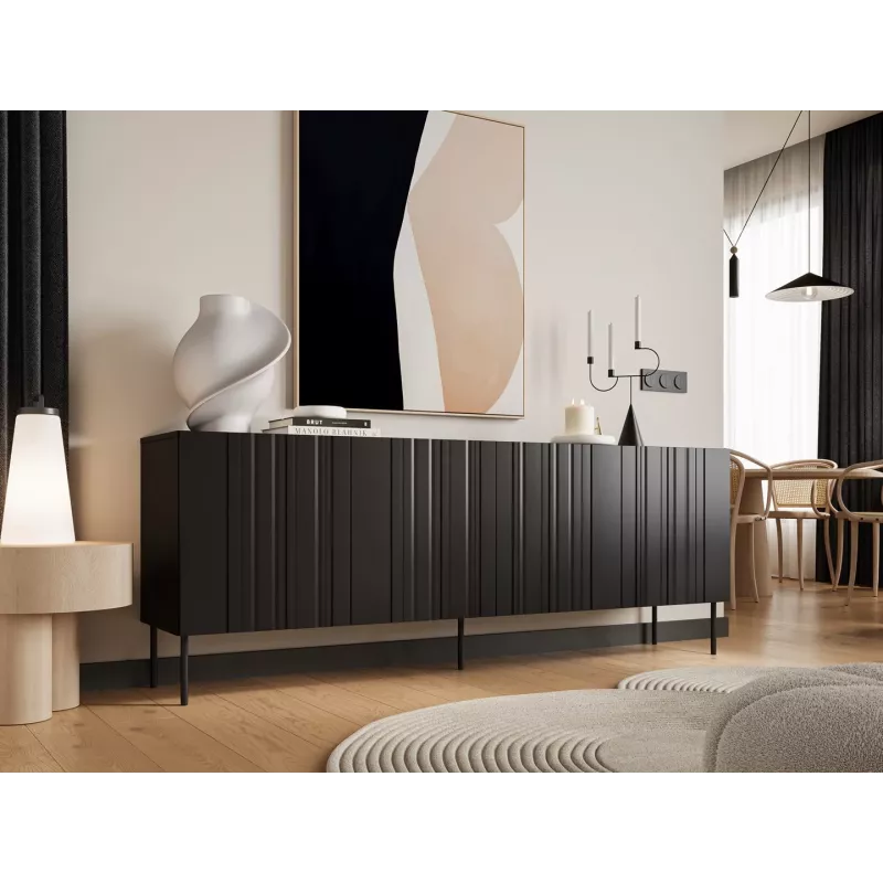 Cómoda Cama ISLA 200x40x75 preto mate