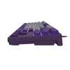 Teclado gaming NATEC Fury Kanabo K2 US retroiluminado branco mecânico cinzento-roxo