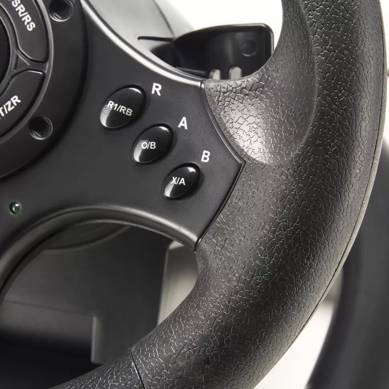 Volante + pedais Subsonic SA5426-NG preto USB rotação 180°