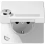 JUNG LS 1520 NAKLSL WW - tipo F - 1 módulo(s) - 2P - branco - termoplástico - IP44