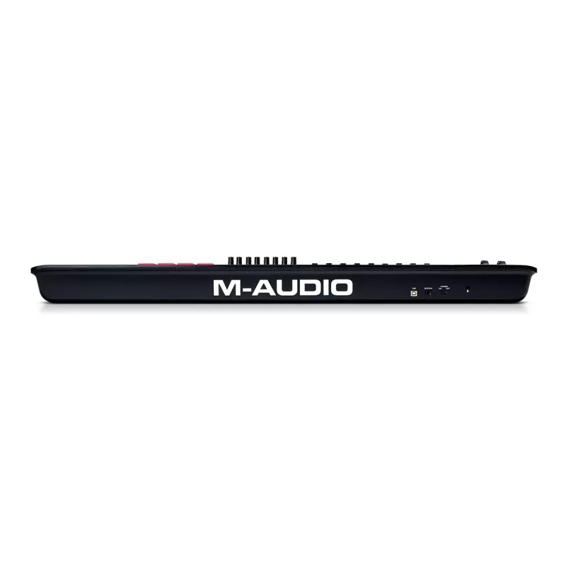 Teclado MIDI M-Audio Oxygen 61 MKV – Controlador USB de 61 teclas com 16 pads, 8 botões rotativos, ecrã, pitch bend (preto)