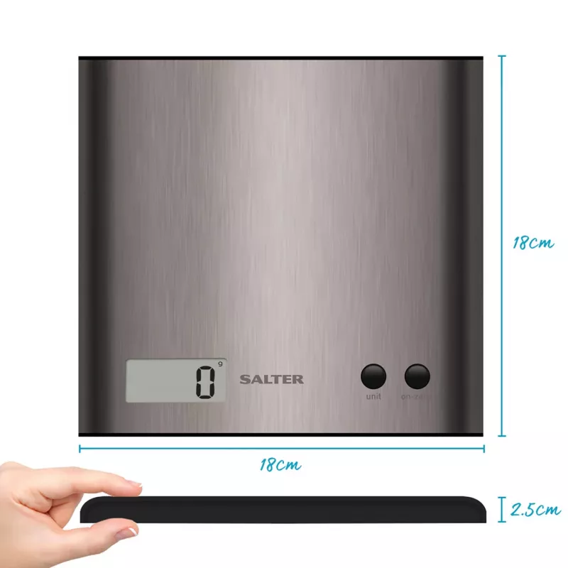 Balança de cozinha Salter 1087 SSDRCEU16 Pro prateada