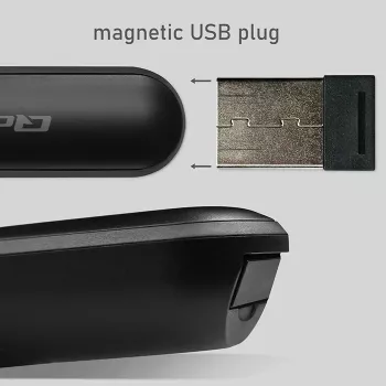 Apresentador com laser pointer 4em1 USB 3.0 2,4 GHz 30 m