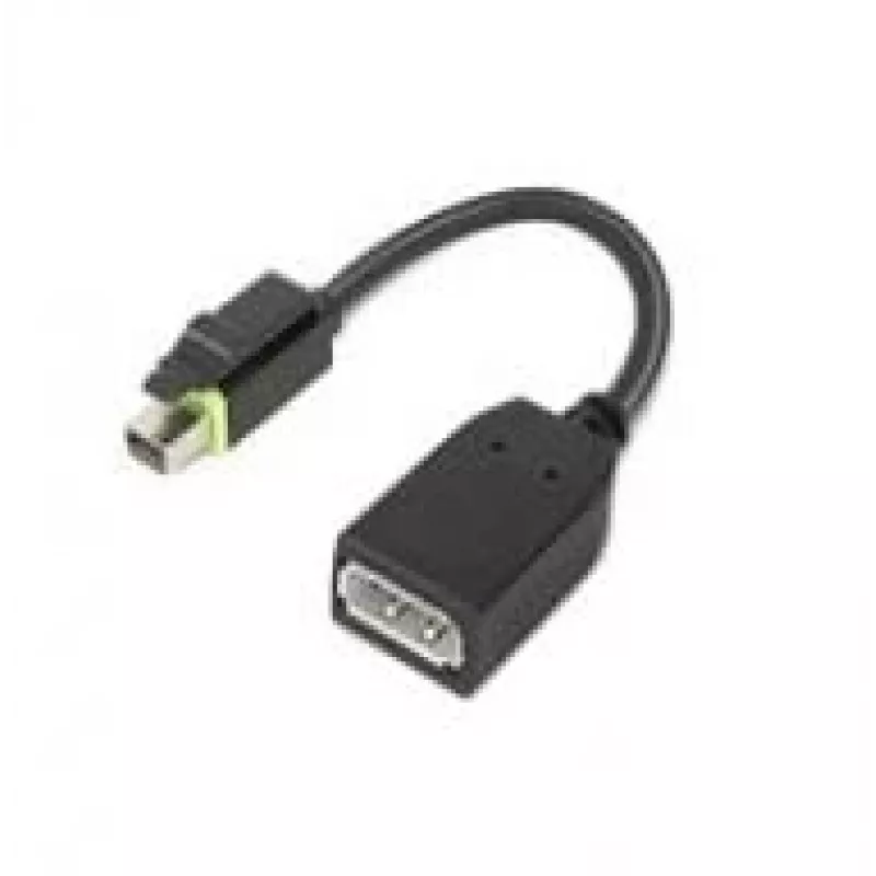 Adaptador de cabo de vídeo Lenovo 4X90Q93975 Mini DisplayPort DisplayPort preto