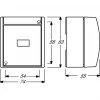 Interruptor de botão/fecho BUSCH-JAEGER 2621W-54 ocean branco alpino 2621W-54 (1484-0-0380)