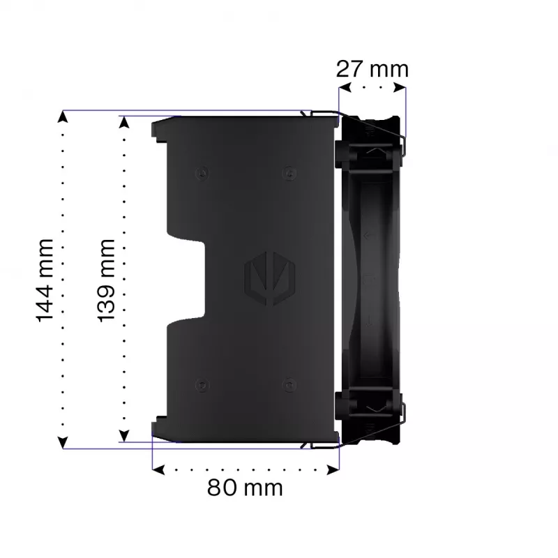 Cooler de CPU Endorfa Fortis 5 preto