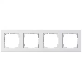 Tampa de interruptor Gira E2 Branco — Termoplástico, design sem parafusos, 80,8×294,7×9,3 mm