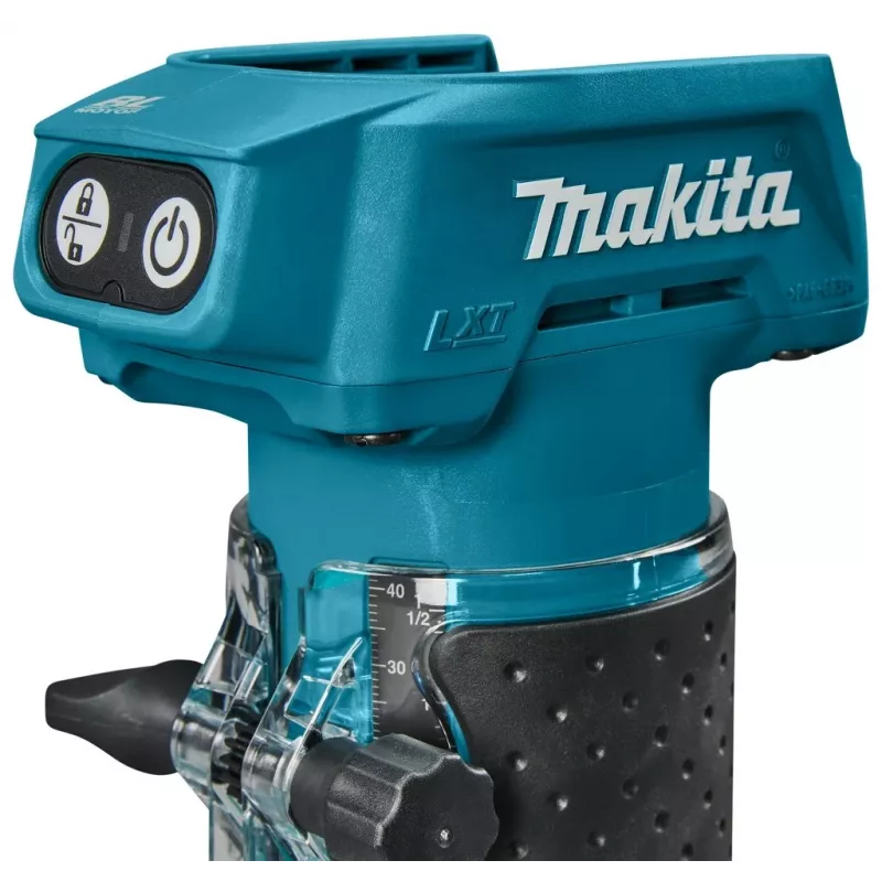 Fresadora de tupia sem escovas Makita DRT52Z 18V LXT 6 mm (1/4 inch) - máquina base
