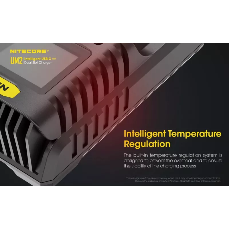 Carregador de pilhas Nitecore UM2 pilha doméstica DC iões de lítio níquel-cádmio