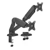 Braço para monitor up up Economical Interactive Counterbalance Braço duplo para monitor Preto mate VESA 75x75/100x100
