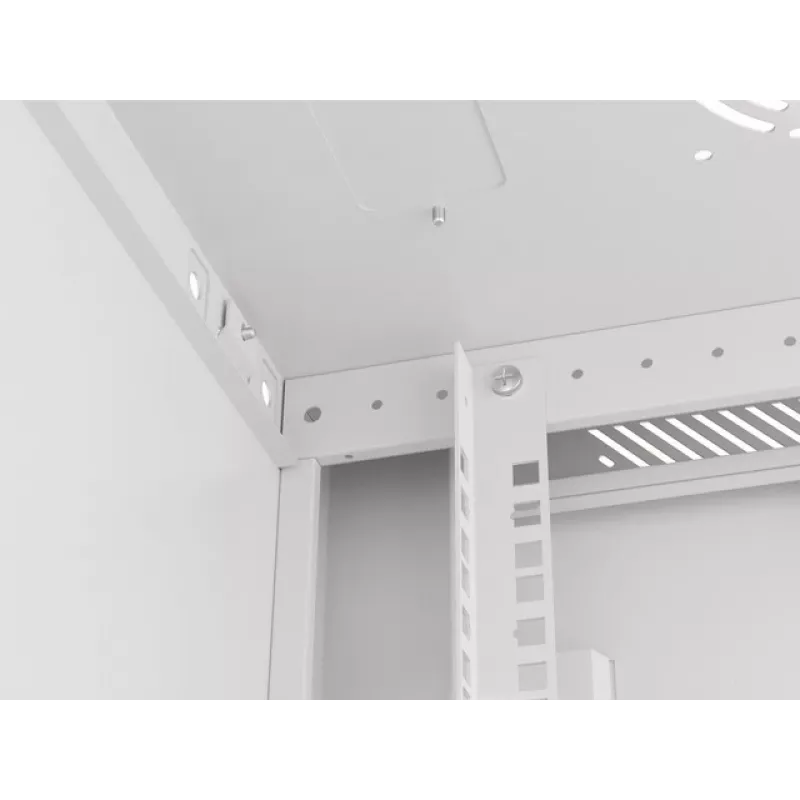 Armário rack Lanberg WF01-6412-00S 12U rack de parede cinzento
