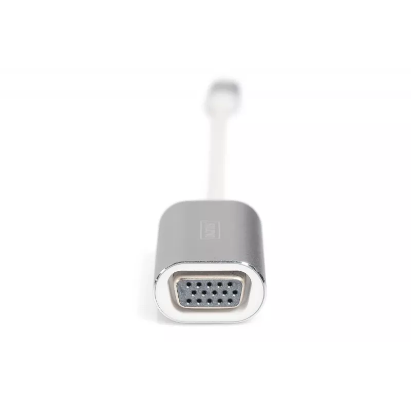 Adaptador VGA DIGITUS DA-70837 1080p FHD para USB 3.0 Type-C, alumínio