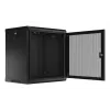 Armário de parede Lanberg WF01-6412-23B 12U preto IP20