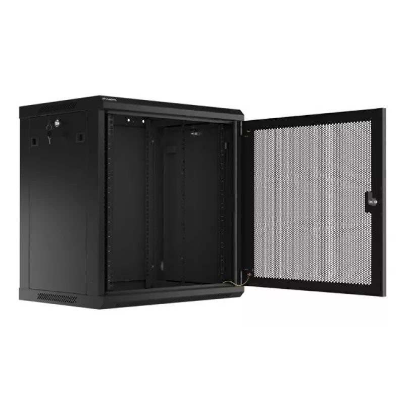 Armário de parede Lanberg WF01-6412-23B 12U preto IP20