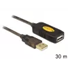 Cabo USB DeLOCK 30 m USB2.0 USB A preto
