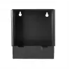 Alvo metálico para projéteis broń.pl K-17-3 17x17 cm plano — placa de captura de projéteis, preto, montagem na parede ou em suporte