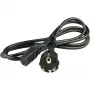 Cabo de ligação para aparelhos Wentronic Goobay, 2 m, preto - Type-F (Type-F, CEE 7/7) > conector fêmea C13 para aparelhos (50098)