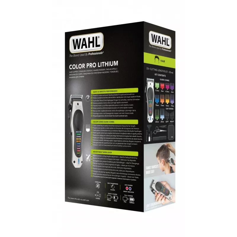 Máquina de cortar cabelo Wahl 3028048 preto, branco 10 iões de lítio (Li-Ion)