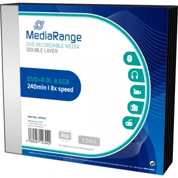 DVD+R DL MediaRange MR465 8,5 GB 5 unid.