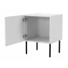 Conjunto de mesas de cabeceira 2 unid. cama meble PALAZZO BIS 45×39×H59 cm, branco mate, MDF/aglomerado