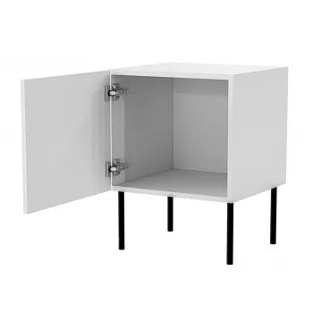 Conjunto de mesas de cabeceira 2 unid. cama meble PALAZZO BIS 45×39×H59 cm, branco mate, MDF/aglomerado