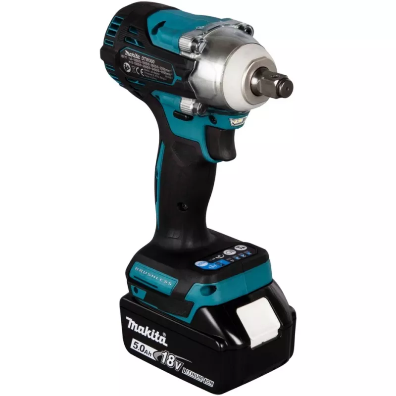 Chave de impacto Makita DTW300RTJ 3200 rpm, 18V, 2 baterias