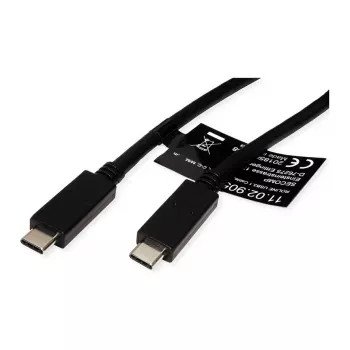Cabo USB ROLINE 11.02.9057 USB 3.2 Gen 2 1 m USB C preto