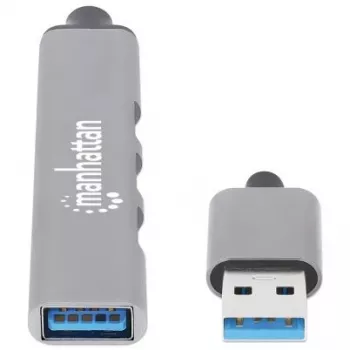 Hub Manhattan USB-A 4 portas, 4x portas USB-A (1x 5 Gbps USB 3.2 Gen1…