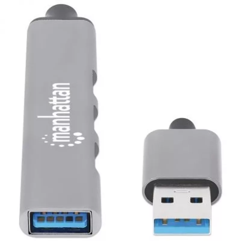 Hub Manhattan USB-A 4 portas, 4x portas USB-A (1x 5 Gbps USB 3.2 Gen1…