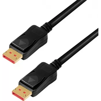 LogiLink CDV0100 cabo DisplayPort DP/M para DP/M, 8K/60 Hz, amplificador, preto, 10 m (CDV0100)