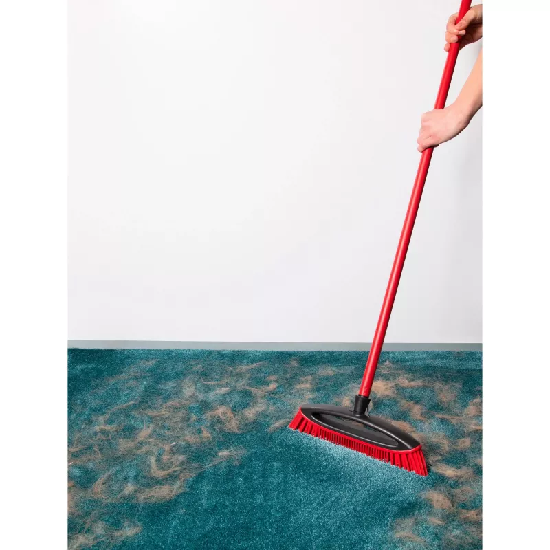 Vassoura VILEDA Pet Pro ALWAYS CLEAN com cabo vermelho ergonómico, construção leve