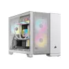 Corsair 2500D AIRFLOW caixa de PC Micro ATX de câmara dupla – branco CC-9011264-WW
