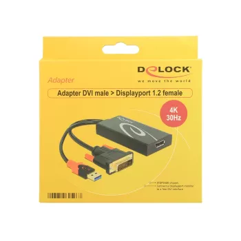 Cabo DVI 24+1 + USB-A/DisplayPort 20p DeLOCK 62596
