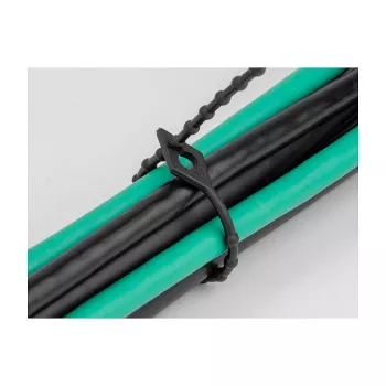 Abraçadeira de cabos com contas DeLOCK 19568 C 150 x L 2,4 mm preta 100 unid.