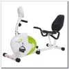 Bicicleta estática magnética horizontal branca e verde HMS R9259