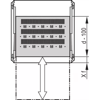 SCHROFF prateleira de rack extensível - Rack AUSZ.FACH. 800B 700T (22130374)