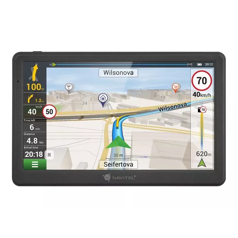 Navitel | Navegação GPS | MS700 | 800 x 480 píxeis | GPS (satélite) | Mapas incluídos