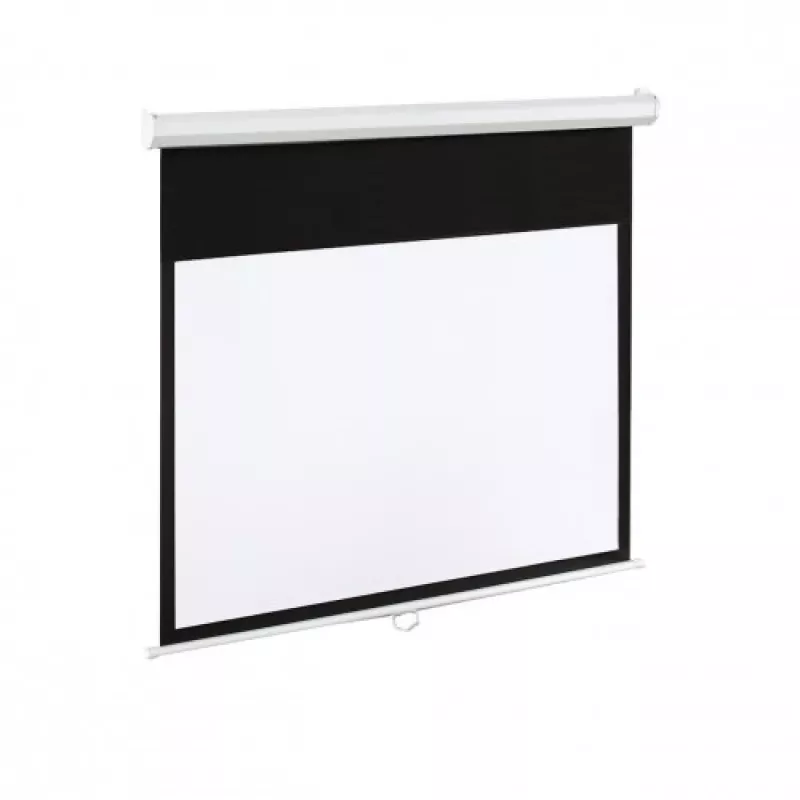 Tela elétrica 100 16:9 120 265x150 branco mate com comando