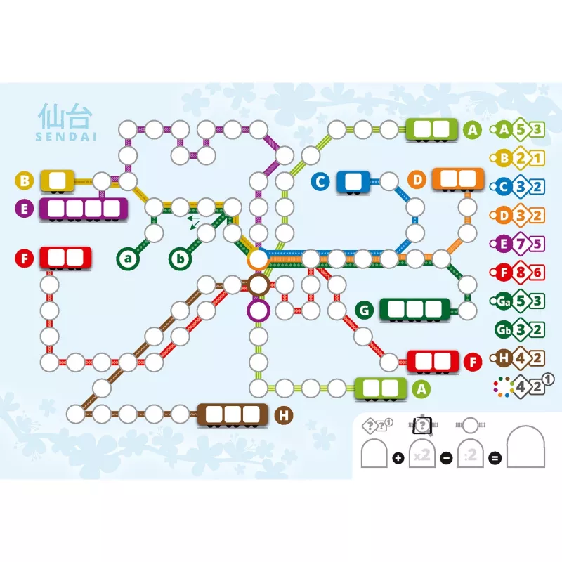 Voll verplant - bloco adicional Japão, jogo de tabuleiro