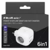 Régua de tomadas QOLTEC 52548 com 3 tomadas AC e porta USB