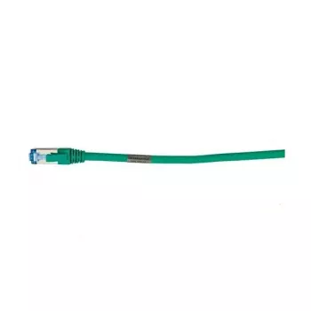 Cabo de rede RJ45 - CAT6A 500MHz - 0,15m - verde - S-STP (S/FTP) - AWG26 - LSZH - Synergy 21