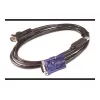Cabo KVM USB APC - 6 ft (1,8 m), 1,83 m, USB, USB, VGA, preto, USB-A