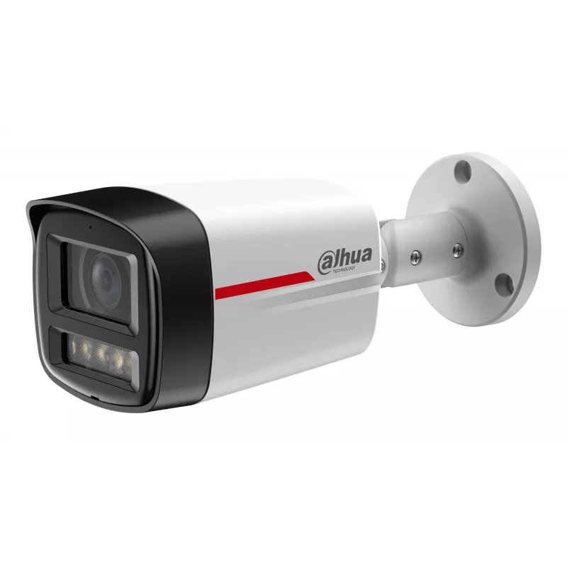 Câmara de rede Dahua 4MP Bullet HFW2449TL-S-0280B-PROS1 — 4 MP, CMOS 1/1,8 polegadas, IR 50 m, WDR, IP67, PoC/DC