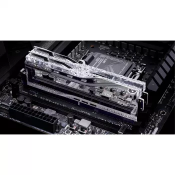 DIMM 32 GB DDR5-6400 (2x 16 GB) Dual-Kit, memória prateada, F5-6400J3239G16GX2-TR5S, Trident Z5 Royal, INTEL XMP