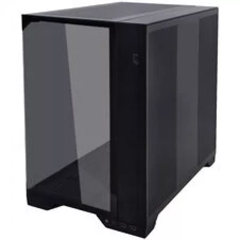 Bundle de caixa de PC Lian Li O11 Vision Compact + 3x ventoinhas UNI FAN SL-INF 120 Reverse Blade - preto