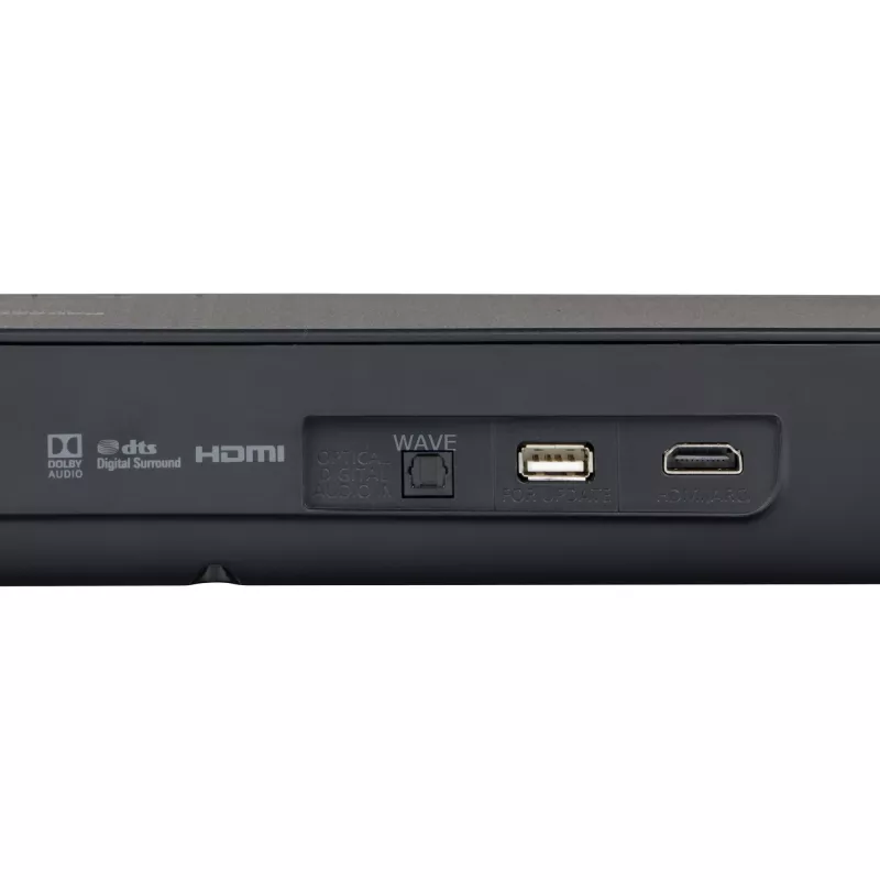 SC-HTB200EGK, altifalante preto, bass reflex, Bluetooth, HDMI