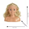 Cabeça de pentear e styling KLEIN Sara 5205 com características realistas – acessório de boneca para praticar penteados