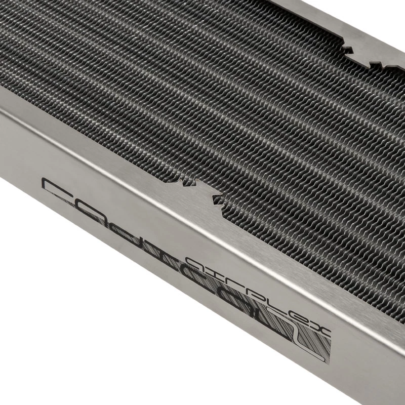 Radiador Aqua-Computer airplex radical 2/480 — alumínio/cobre/aço inoxidável, 520×140×40 mm