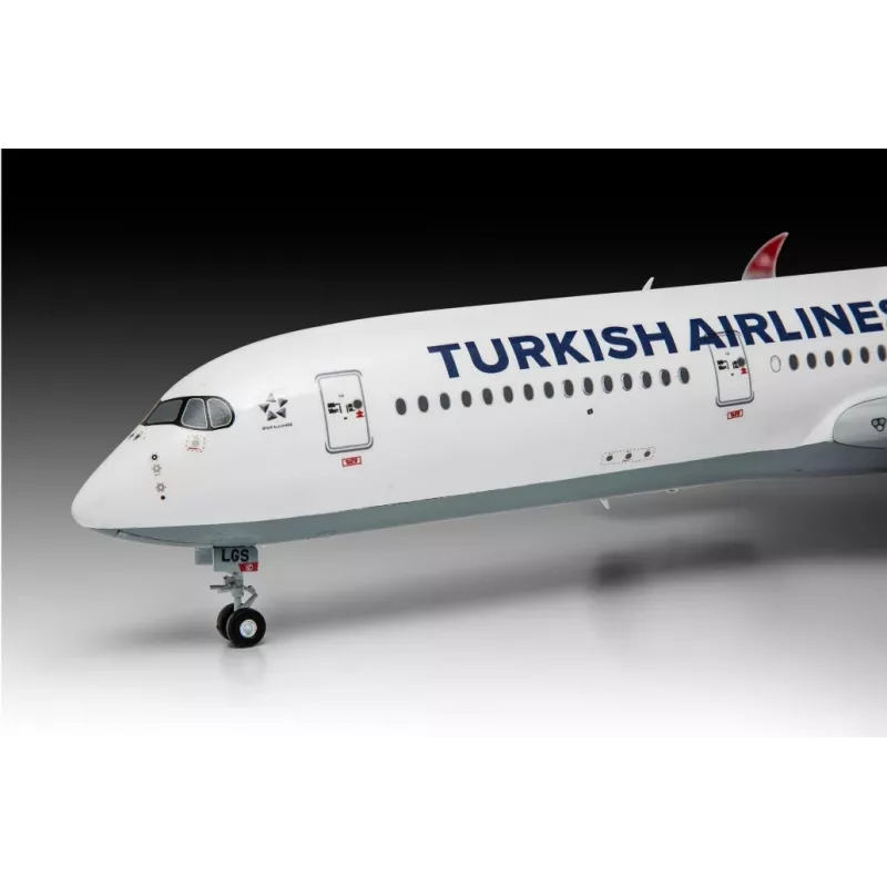 Avião de modelo em plástico REVELL Airbus A350-900 Turkish Airlines Escala 1/144